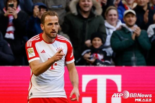 케인은 분데스리가 및 챔피언스리그에서 7경기 연속 득점하고 있다. 사진(뮌헨 독일)=AFPBBNews=News1