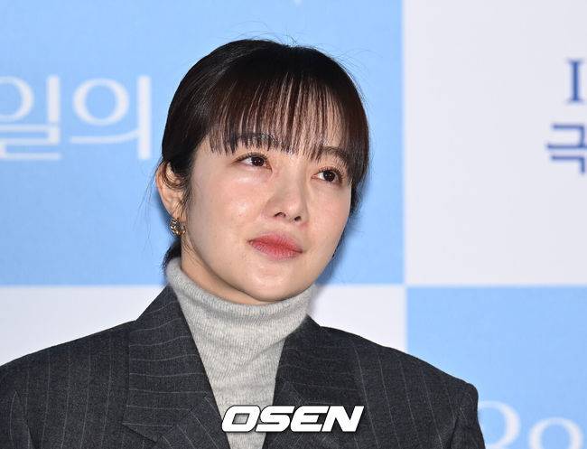 [OSEN=김성락 기자] 27일 오후 서울 광진구 롯데시네마 건대점에서 영화 ‘3일의 휴가’ 언론시사회가 열렸다. 배우 황보라가 생각에 잠겨 있다. 2023.11.27 /ksl0919@osen.co.kr