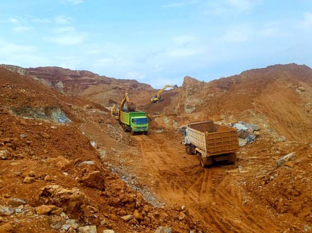인도네시아 술라웨시 지역 광산.