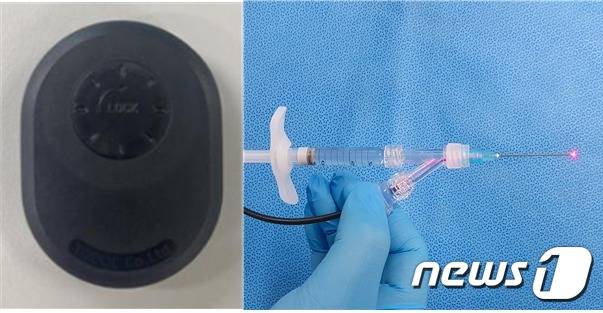 식품의약품안전처는 지난달 임프리메드코리아의 암 예후‧예측검사소프트웨어 'NDMM-1', 토닥의 인공달팽이관장치 'SYMPHONY'(왼쪽), 솔메딕스의 멸균주사침 'Lightin'(오른쪽)를 혁신의료기기로 선정했다./ⓒ 뉴스1(식품의약품안전처 제공)