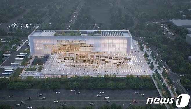 광주비엔날레 전시관 건립사업 국제설계 공모 당선작.(광주시 제공)/뉴스1