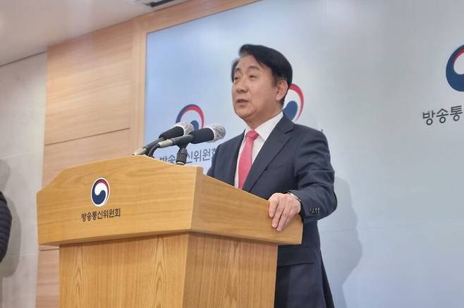 ▲ 이동관 방송통신위원장. 사진=금준경 기자