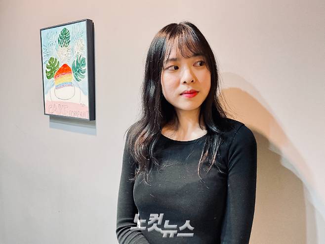 웹툰 '너나 나나' 김연우 작가. 김민수 기자