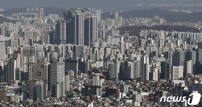 서울 남산에서 바라본 서울 아파트단지. 2023.12.1./뉴스1 ⓒ News1 박세연 기자