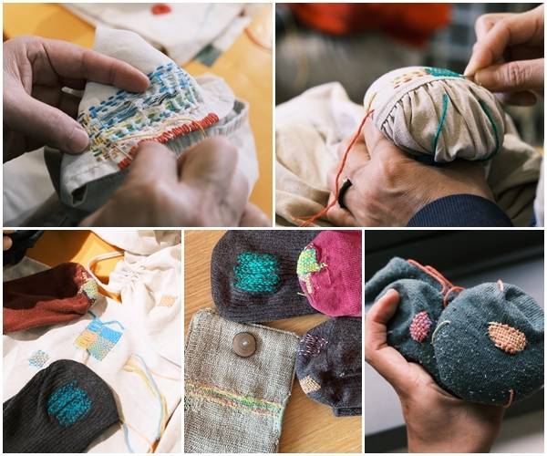한군이 구사하는 ‘비저블 멘딩(visible mending)’은 ‘패브릭 아트’에 가깝다.