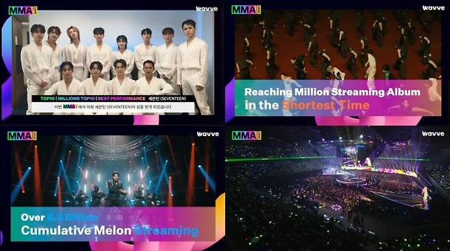 올해 멜론뮤직어워드는 불참자가 많아 아쉬움을 남겼다. 이외에도 지나친 영어 표현을 남발해 빈축을 샀다. 다만 공연장 내부 시설엔 호평이 잇따랐다. 2023 멜론뮤직어워드 웨이브 생중계 캡처