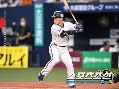 오릭스 시절 요시다. 사진캡처=오릭스 버팔로즈 SNS