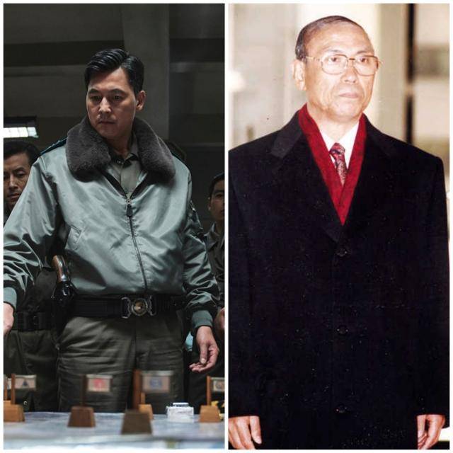 영화 '서울의 봄' 이태신(왼쪽 사진) 수도경비사령관과 실존 인물인 장태완 수도경비사령관. 플러스엠 엔터테인먼트·한국일보 자료사진