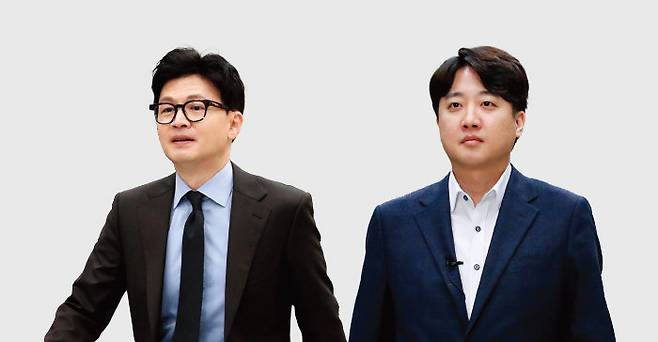 한동훈 법무부 장관(왼쪽). 이준석 전 국민의힘 대표. [뉴스1]