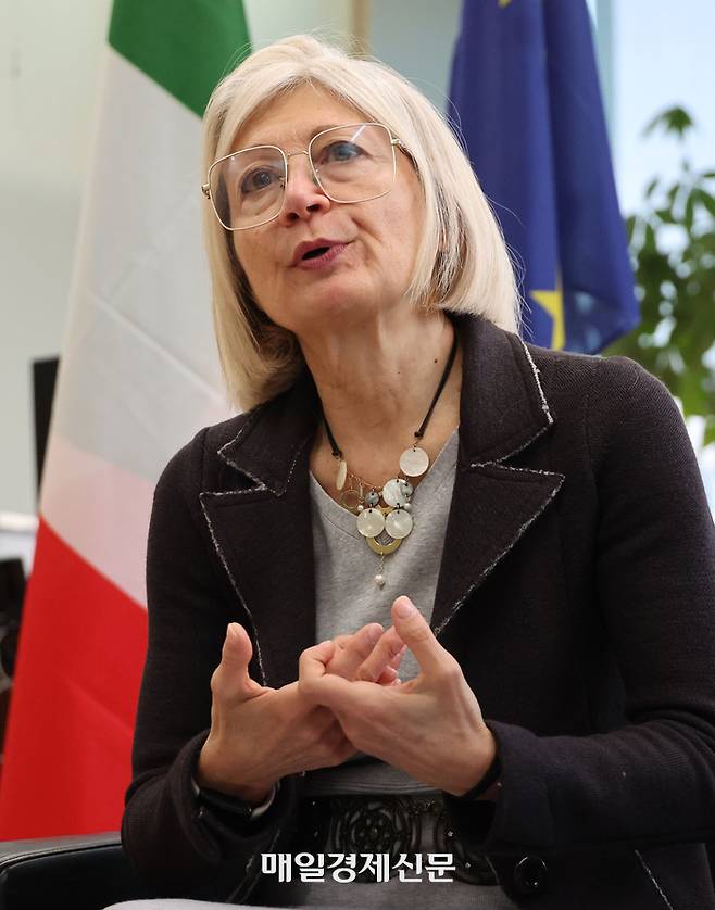 에밀리아 가토 주한 이탈리아 대사. [이승환기자]
