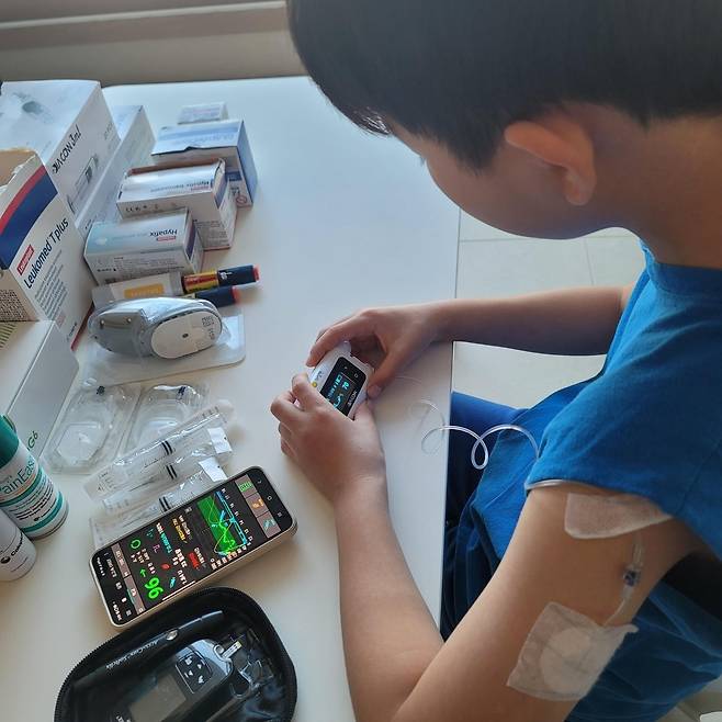 9살 1형 당뇨 아이 [아이 엄마 제공]