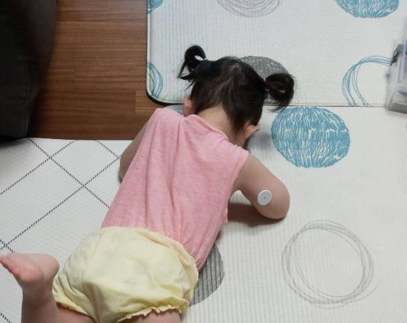 생후 21개월 만에 1형당뇨 진단받은 아이 [아이의 엄마 제공]