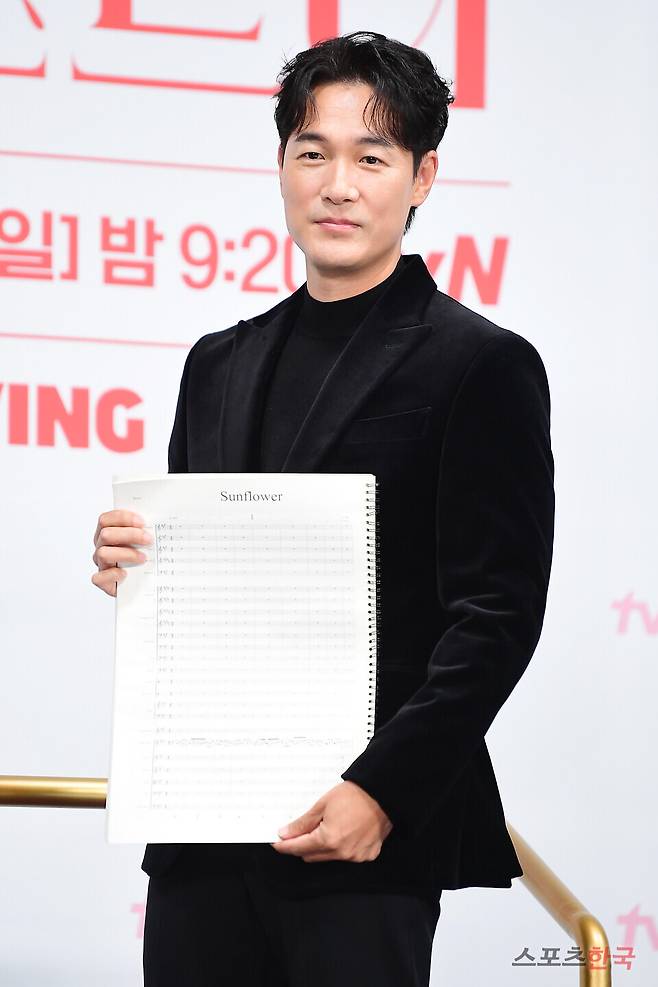 tvN 새 토일드라마 '마에스트라' 제작발표회에 참석한 배우 김영재. ⓒ이혜영 기자 lhy@hankooki.com