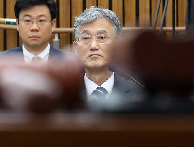 조희대 대법원장 후보자가 6일 서울 여의도 국회에서 열린 인사청문회에 출석해 있다. /뉴스1