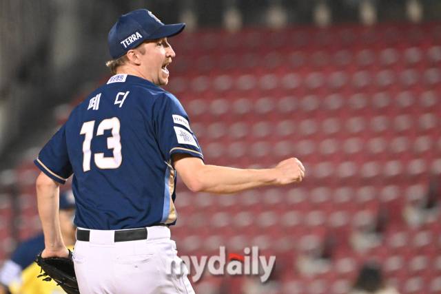 2023년 9월 19일 서울 잠실야구장에서 진행된 '2023 프로야구' NC-두산의 경기. 페디./마이데일리