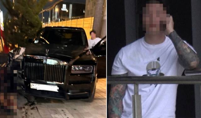 지난 8월 2일 오후 8시경 서울 압구정역 4번 출구 인근 도로에서 약물에 취해 롤스로이스 차량을 운전하다 인도에 있던 행인을 친 신모 씨의 모습. [유튜브 채널 ‘카라큘라 탐정사무소’ 영상 캡처]