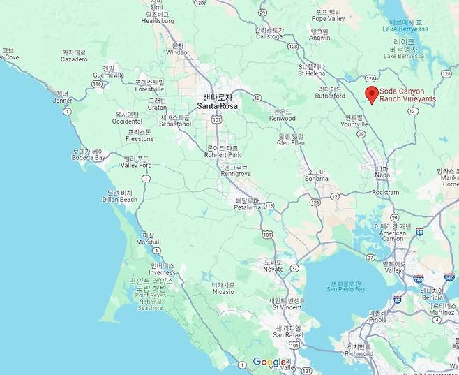 소다 캐넌 랜치 위치.