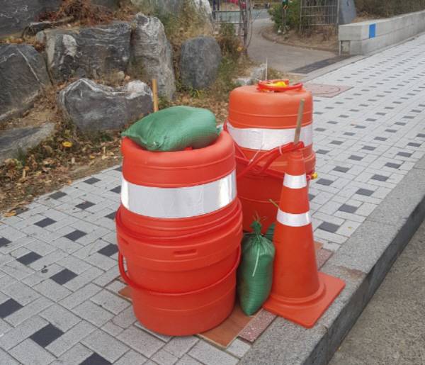 사고 후 동구가 조치한 현장 사진. 부산 동구 제공