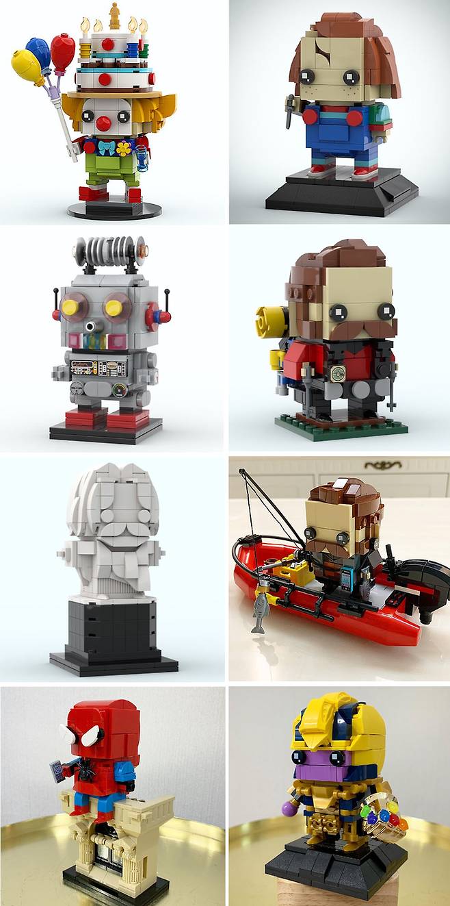 지우 작가의 브릭헤즈 작품들