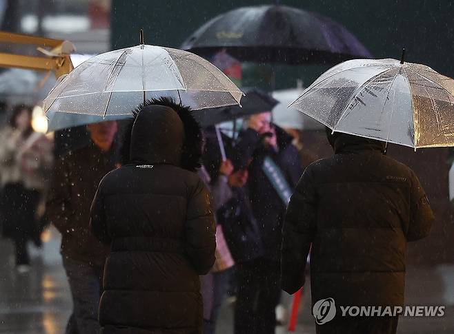 겨울비 [연합뉴스 자료사진]