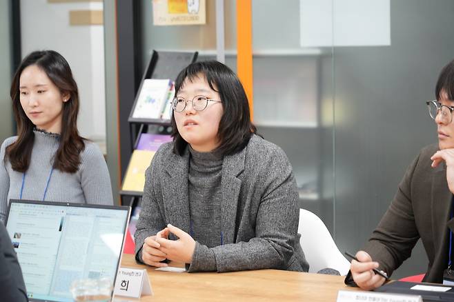 이윤희씨가 서울 중구 청년재단에서 인터뷰를 진행하고 있다.(청년재단 제공)