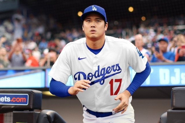 LA 다저스 유니폼을 입은 오타니 쇼헤이를 합성한 미국 매체의 그래픽. /MLB네트워크