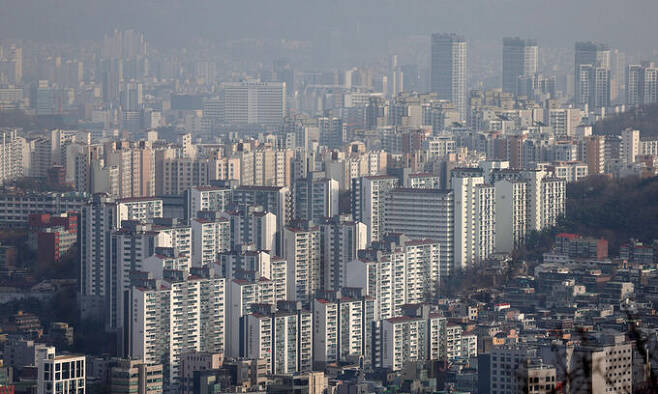 10일 서울 도심 아파트 단지의 모습. 뉴시스
