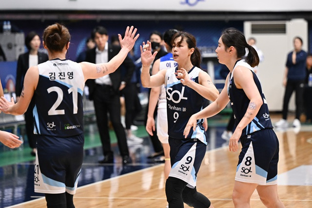 인천 신한은행 선수단. /사진=WKBL 제공