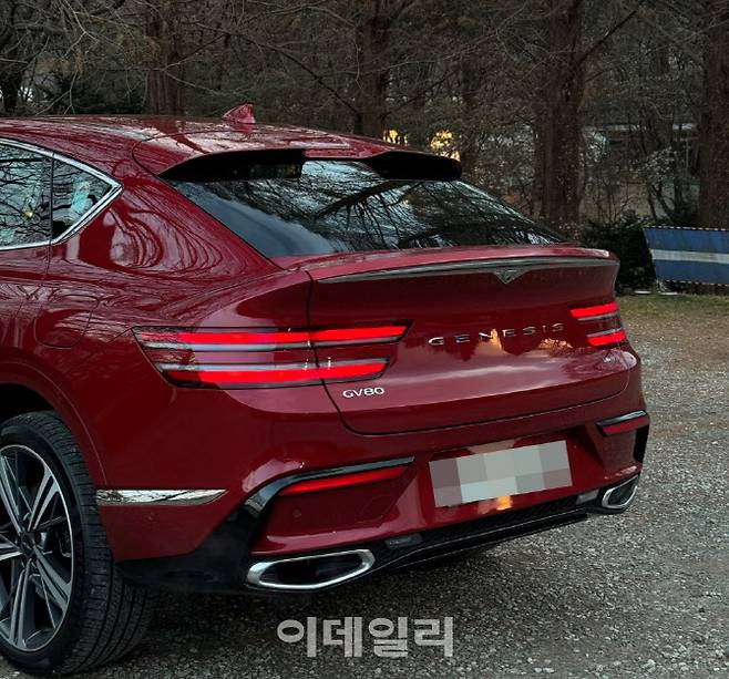 제네시스 GV80 쿠페 후면부. (사진=이데일리 이다원 기자)