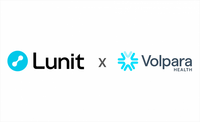 루닛(왼쪽)과 볼파라 헬스 테크놀로지 로고 [사진제공=루닛]