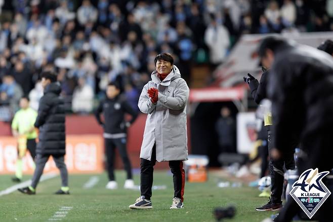 김기동 감독. /사진=한국프로축구연맹