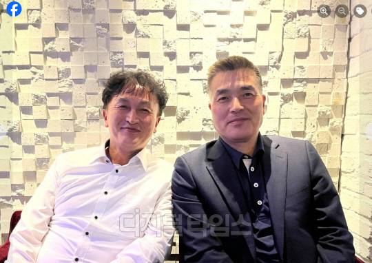 류삼영(왼쪽) 전 총경과 해병대 박정훈 대령. <류삼영 SNS>