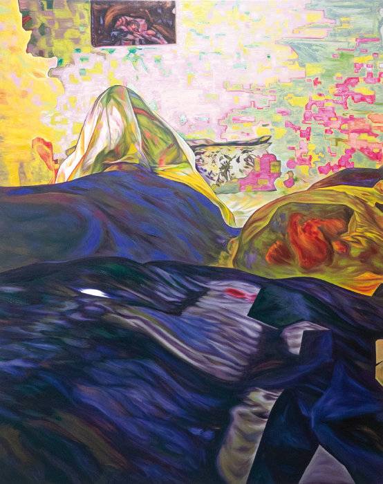 Seance 4.3, oil on canvas, 162 x 130cm, 2023. [지호영 기자]