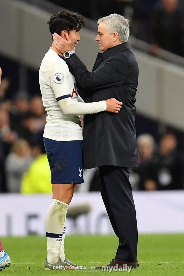 손흥민, 조제 무리뉴 감독./게티이미지코리아