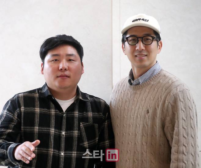 노광수 작가(왼쪽)와 하무성 PD(사진=이데일리 김태형 기자)