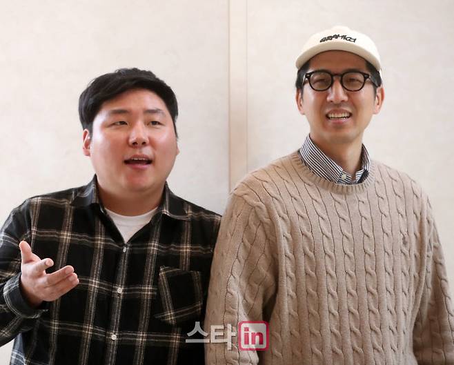 노광수 작가(왼쪽)와 하무성 PD(사진=이데일리 김태형 기자)