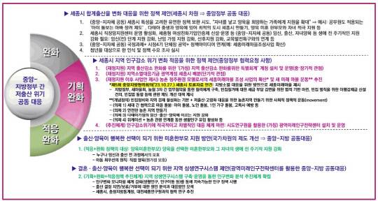 국가 인구정책  유형을 고려한 정책 제안. 자료=대전세종연구원 제공