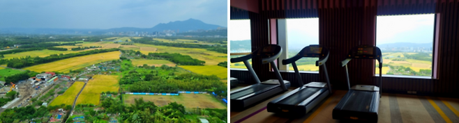 알로프트 타이베이 베이터우 관두 평원 전망 / 사진=김혜성 여행+ 기자