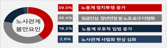 2024년 노사관계 불안요인.(사진=경총.)