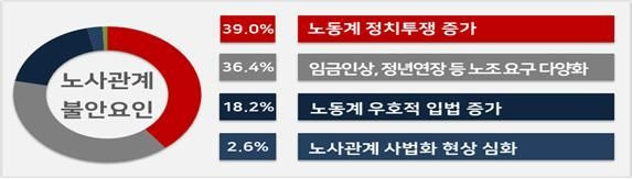 2024년 노사관계 불안 요인 설문 조사 결과[자료=경총]