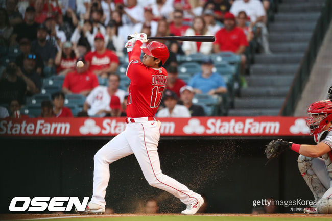 [사진] LA 에인절스에서의 오타니 쇼헤이. ⓒGettyimages(무단전재 및 재배포 금지)