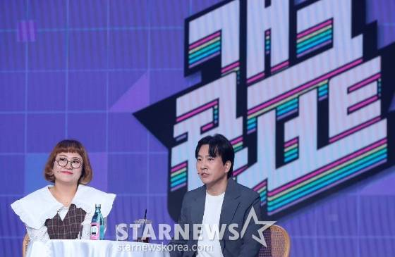 KBS 2TV '개그콘서트' 코너 '데프콘 어때요'의 조수연-신윤승./사진=김창현 기자