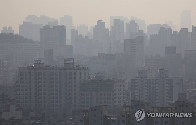 뿌연 서울 [연합뉴스 자료사진]