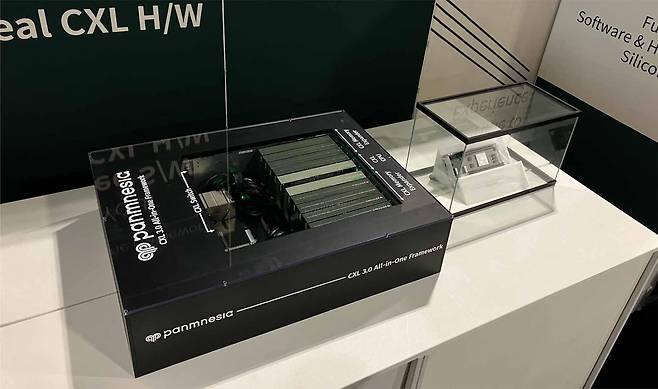 파네시아가 미국에서 열린 SC 2023 행사에서 CXL 3.0 올인원 프레임워크를 선보였다. /파네시아 제공
