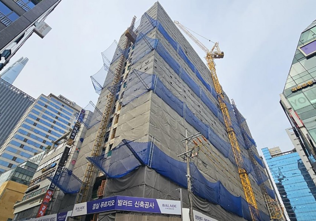 '잠실푸르지오 발라드'의 올해 10월 말 현장 사진. 출처=푸르지오 발라드 홈페이지