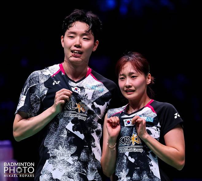 [서울=뉴시스]서승재 채유정. 2023.08.27. (사진=BADMINTON PHOTO 제공)  *재판매 및 DB 금지