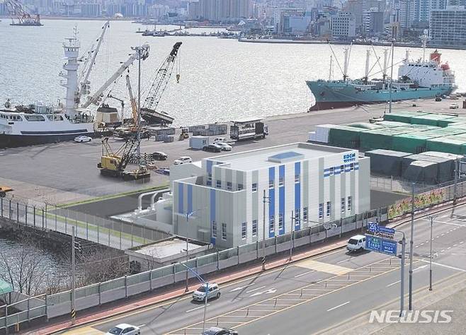 [서울=뉴시스] 마산항 폐유저장시설 조감도.