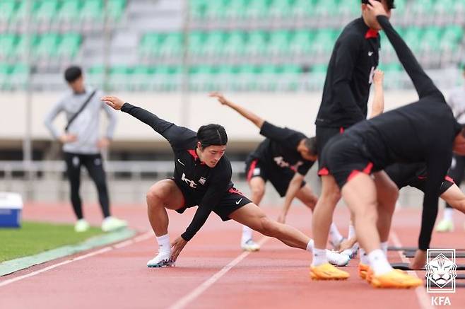 [서울=뉴시스]축구대표팀 훈련. (사진=대한축구협회 제공)