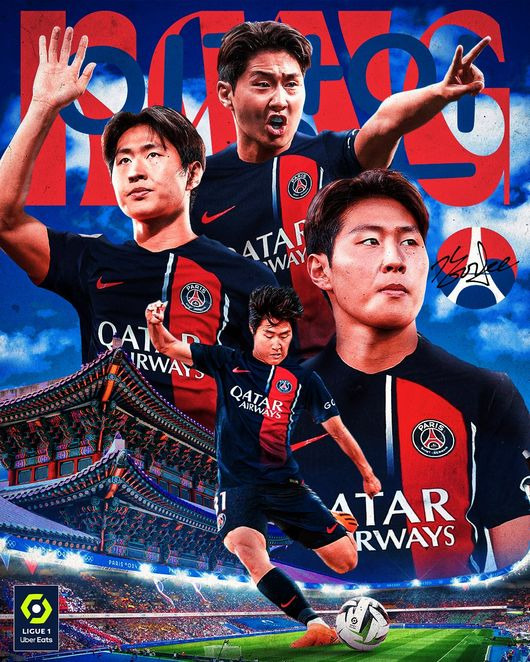 [사진] PSG 간판 스타로 떠오른 이강인 / 리그 1 잉글리시 소셜 미디어.