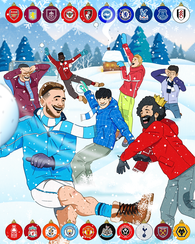 ▲ 손흥민이 프리미어리그 '크리스마스 포스터'에 등장했다